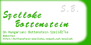 szelloke bottenstein business card